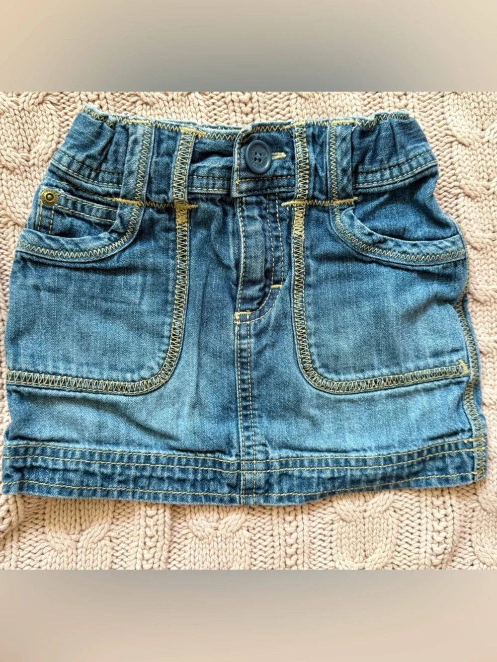 Old Navy Denim Skirt 4T | Adjustable Waist Jean Skirt Girls